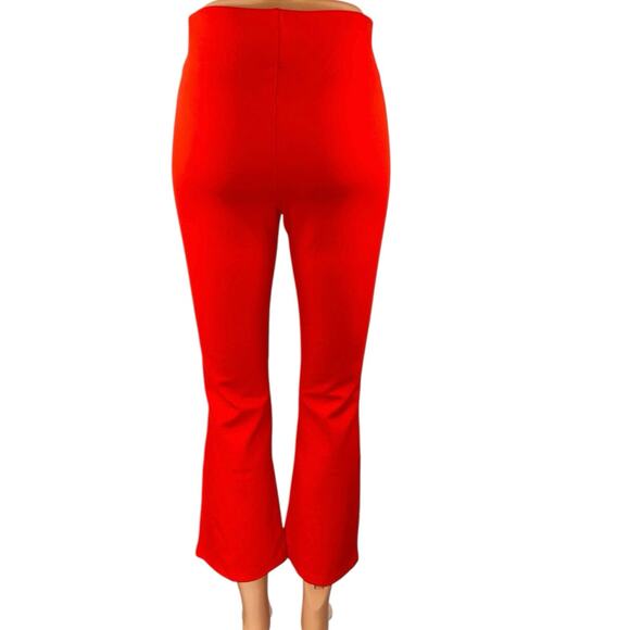 Old Navy Stevie Women's Red High Rise Flared Bootcut Trousers Pants Size XS - Picture 3 of 5